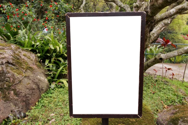 stock image Blank billboard in countryside