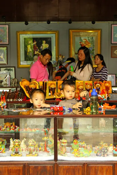 Děti jako obchodníci v Číně — Stock fotografie