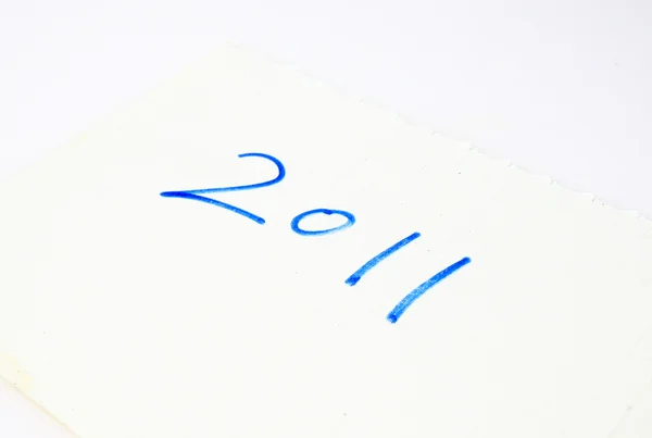 2011 kelimeler kağıt üzerinde — Stok fotoğraf