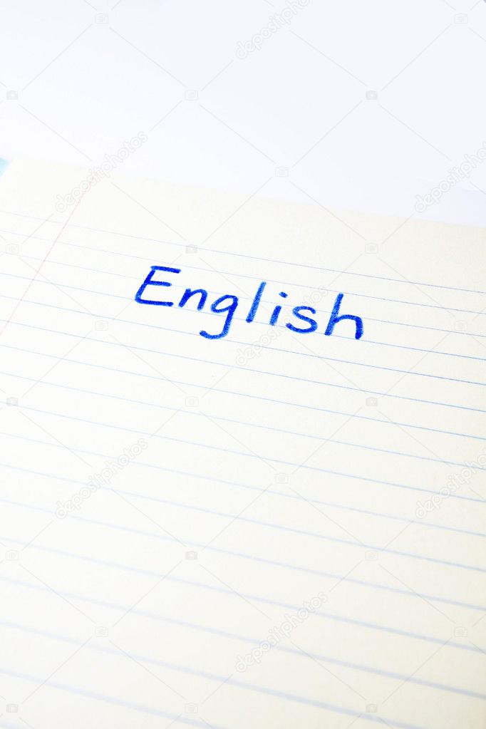 English on paper