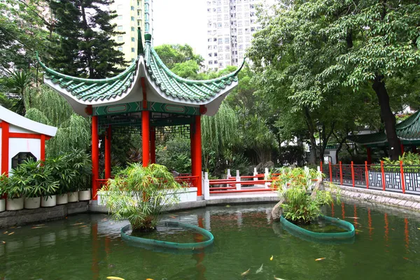 Κινέζικο κήπο στο Χονγκ Κονγκ — Φωτογραφία Αρχείου