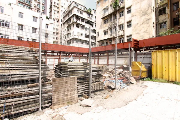 Byggarbetsplatsen i hong kong — Stockfoto