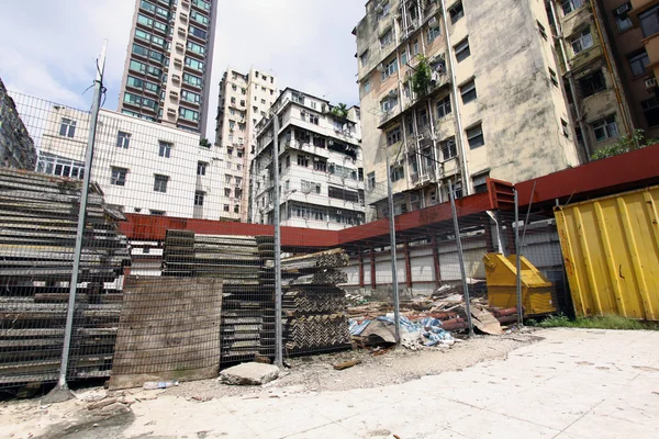 Sitio de construcción en Hong Kong — Foto de Stock