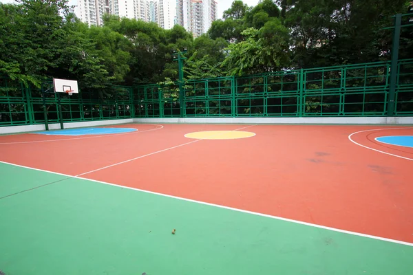 Vista abstrata da quadra de basquete — Fotografia de Stock