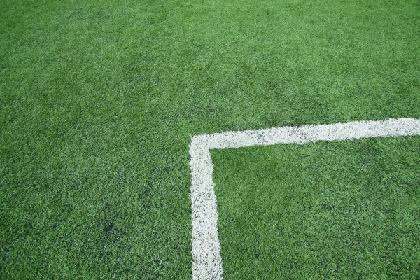Уголок футбольного поля — стоковое фото