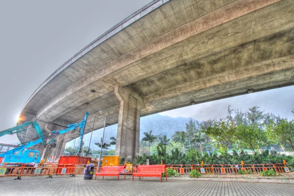 Auto-estrada em Hong Kong, imagem HDR . — Fotografia de Stock