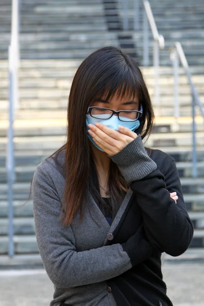 Asian sick woman — Stock Photo, Image