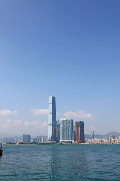 Skyskrapor i hong kong på dagen — Stockfoto