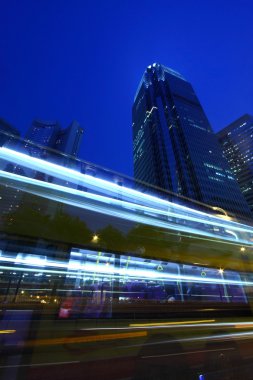 Hong Kong 'da gece trafiği