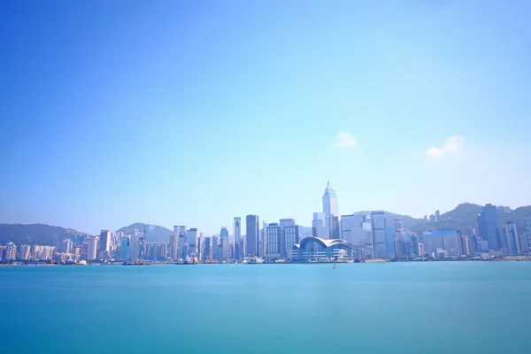 Skyline de Hong Kong a lo largo de la costa — Foto de Stock