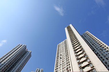 Housing estates in Hong Kong clipart