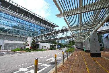 Corridor in Hong Kong Science Park clipart