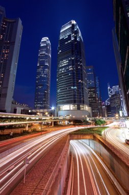 Hong Kong 'da gece trafiği