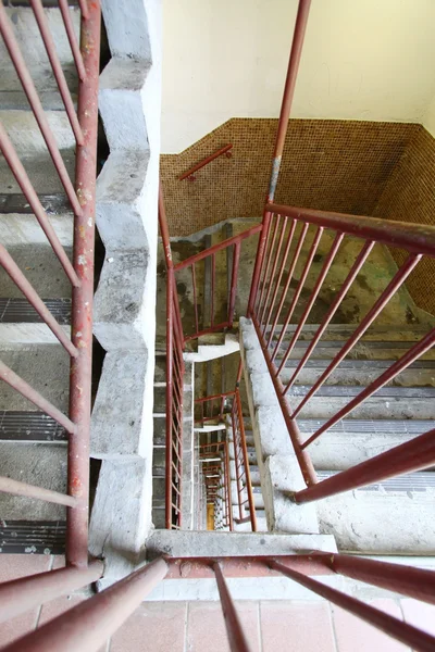 Spiral stairs in public housing of Hong Kong — Stock Photo, Image