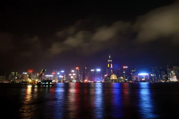 Hong kong nacht uitzicht — Stockfoto