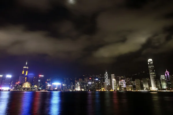 Hong kong vue de la nuit — Photo