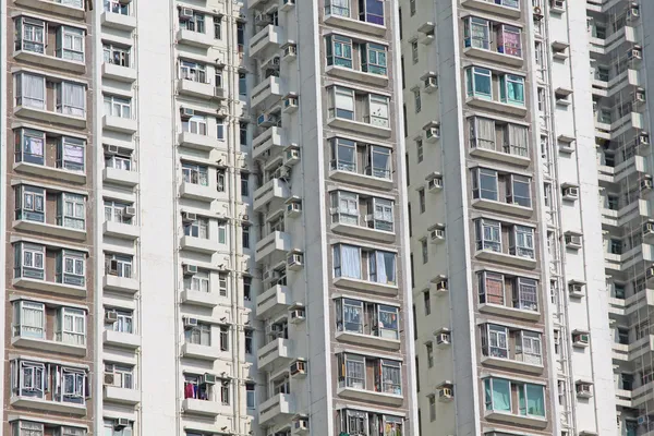 パックされた香港住宅アパート メンツ — ストック写真
