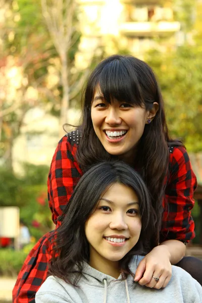 stock image Asian university friends