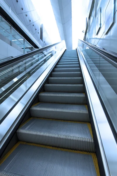 Moving escalator to heaven concept Stockfoto