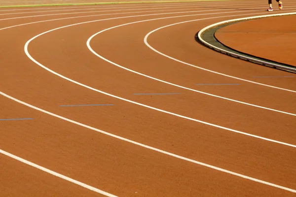 Running track in a curve shape — Stock Photo, Image