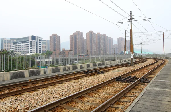 Järnväg i hong kong — Stockfoto