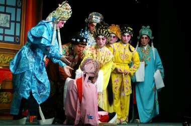 Cantonese Opera in Mui Wo water lantern festival, Hong Kong clipart