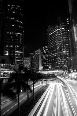 Hong Kong 'da gece trafiği