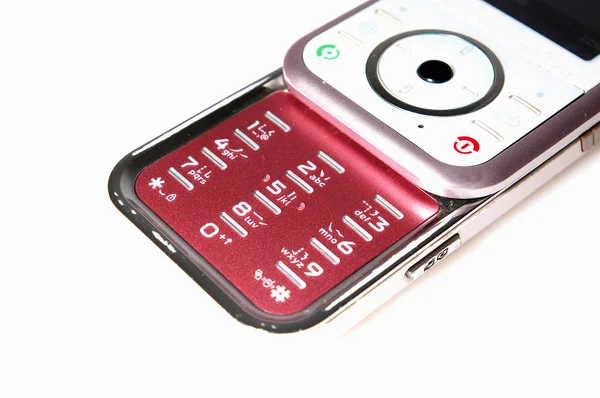 Мобільна клавіатура телефону ізольована на білому тлі — стокове фото