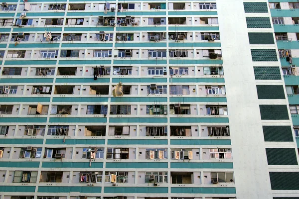 Общественное жилье в Гонконге, в процессе реконструкции — стоковое фото