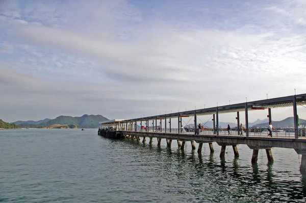 Muelle de Sai Kung en Hong Kong — Foto de Stock