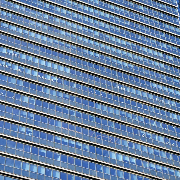 Fondo de ventanas de oficina azul — Foto de Stock