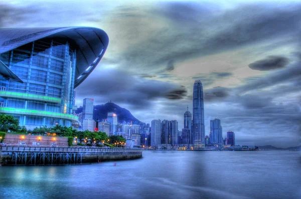 Widok Hongkongu — Zdjęcie stockowe