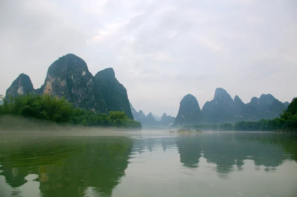 stock image Beautiful Karst mountain landscape in Yangshuo Guilin, China