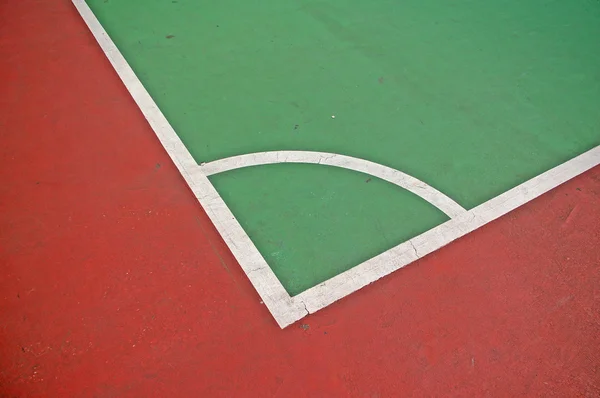 Campo de futebol canto — Fotografia de Stock