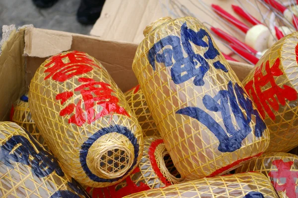 Lanterns for Cheung Chau Bun Festival, Hong Kong. — Stock Photo, Image
