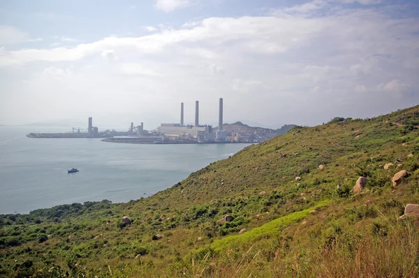 香港的发电厂 — 图库照片