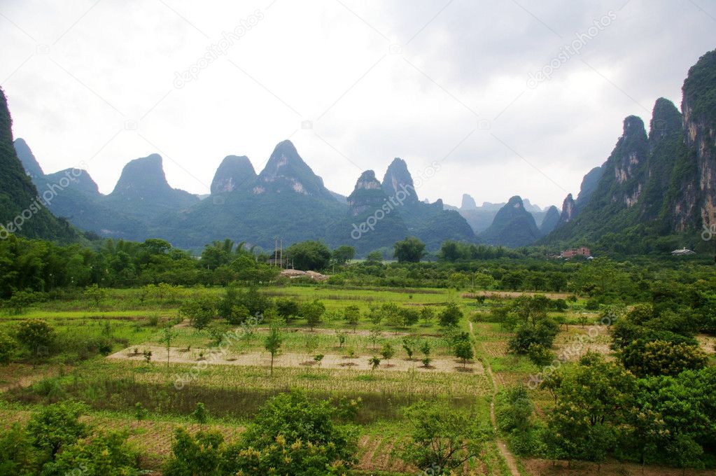 Beautiful mountain landscape in China