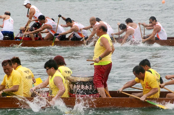 Dragon boat race hong Kong — Stok fotoğraf