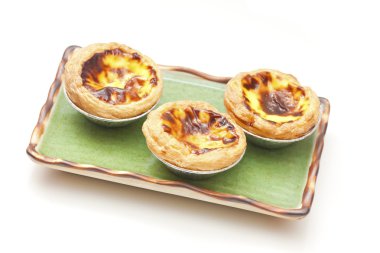 Portuguese egg tarts clipart