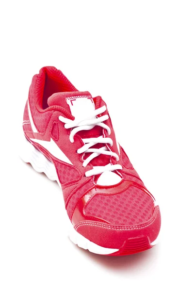 Czerwony Bieganie butów sportowych — Zdjęcie stockowe