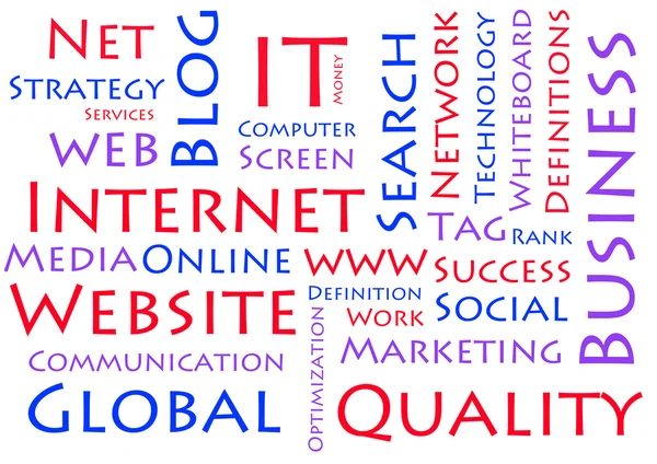 stock image Internet wordcloud concept