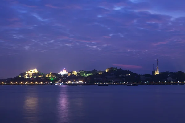 Xiamen gulangyu eiland bij zonsondergang in china — Stockfoto