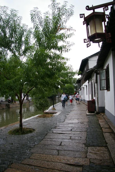 Zhujiajiao su köyde shanghai, Çin. — Stok fotoğraf