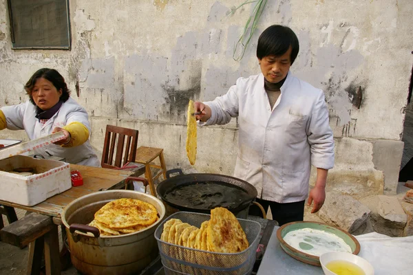 Ulicy żywności w nanxun, Chiny — Zdjęcie stockowe