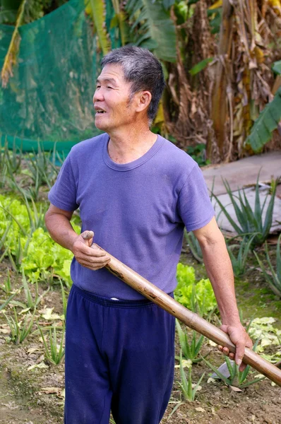 A local farmer in Hong Kong — Stock Photo, Image