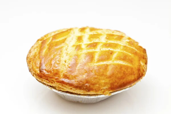 stock image Chicken pie isolated on white background