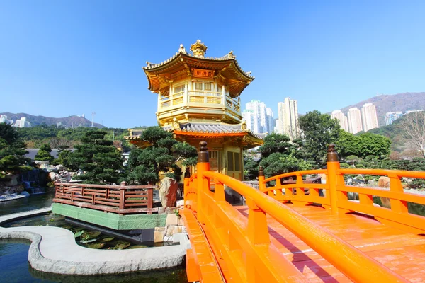 在南莲园，香港绝对完美的亭子 — 图库照片