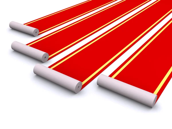 Czerwone dywany — Zdjęcie stockowe