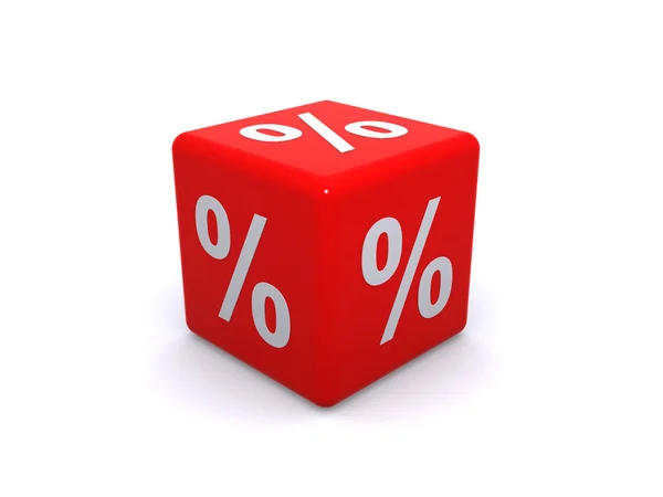 Caixa de percentagem — Fotografia de Stock