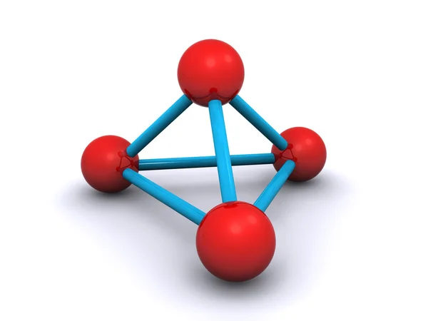 Molécula 3d — Fotografia de Stock